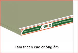 Thạch cao chống ẩm - Thạch Cao TAFO - Công Ty Cổ Phần Sản Xuất Và Kinh Doanh Sông Diêm